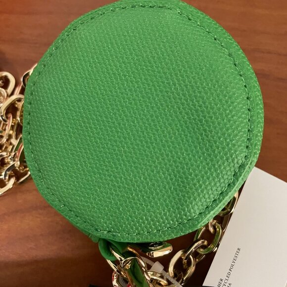 KATE SPADE x TARGET Stripe Mini Crossbody Bag Green & White WOC - Picture 8 of 12